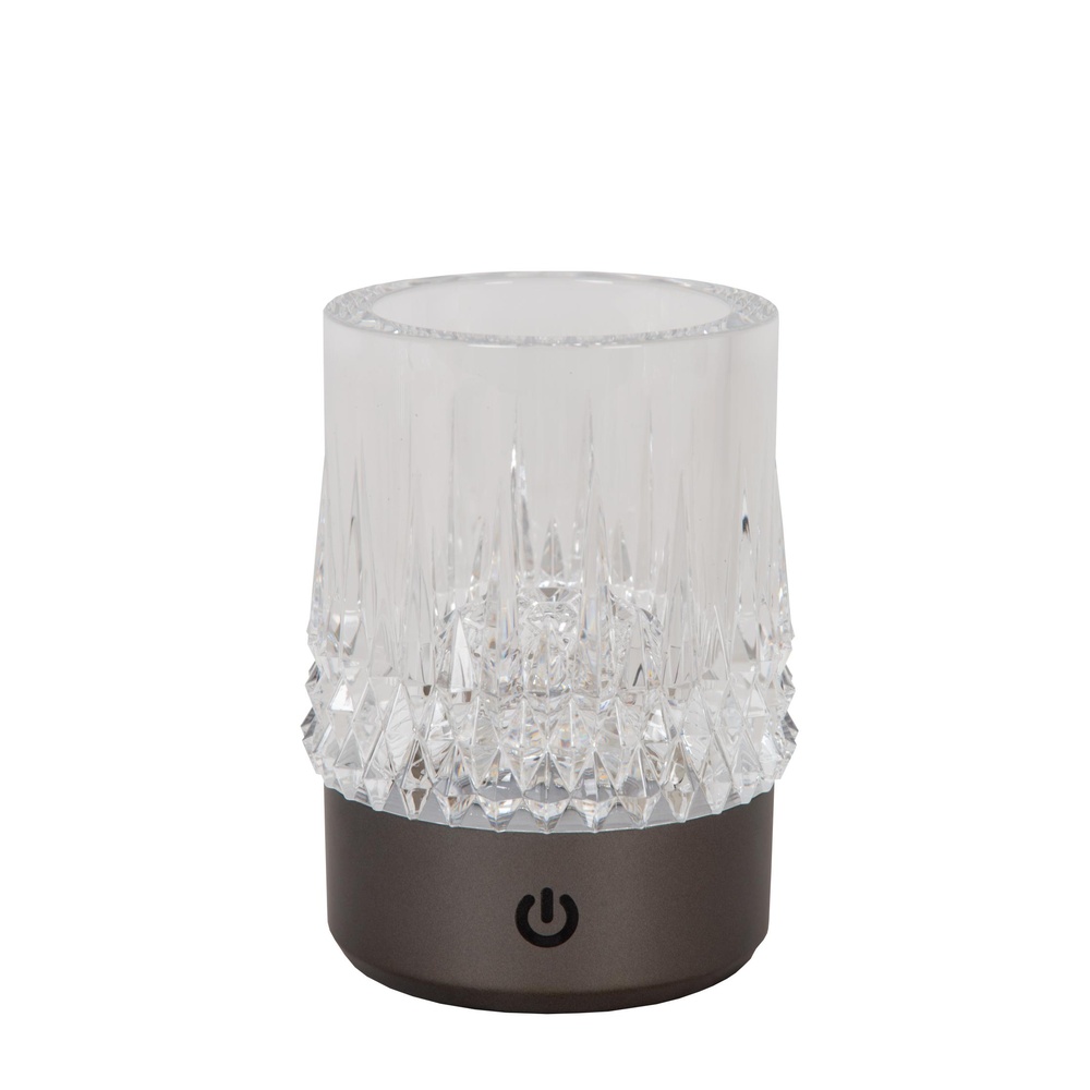 Lucide Oplaadbare tafellampjesLily set van 3 chroom - 46520/03/08